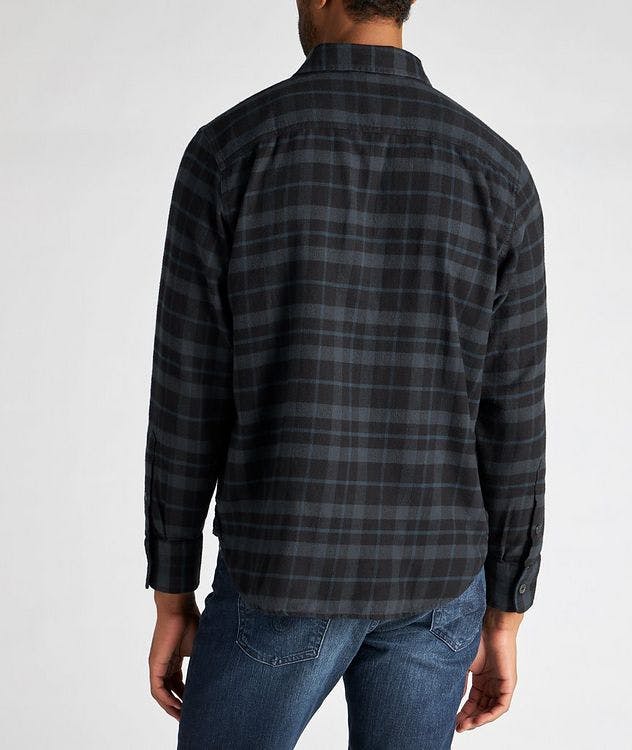 S-Cross Checked Cotton Flannel Shirt picture 3