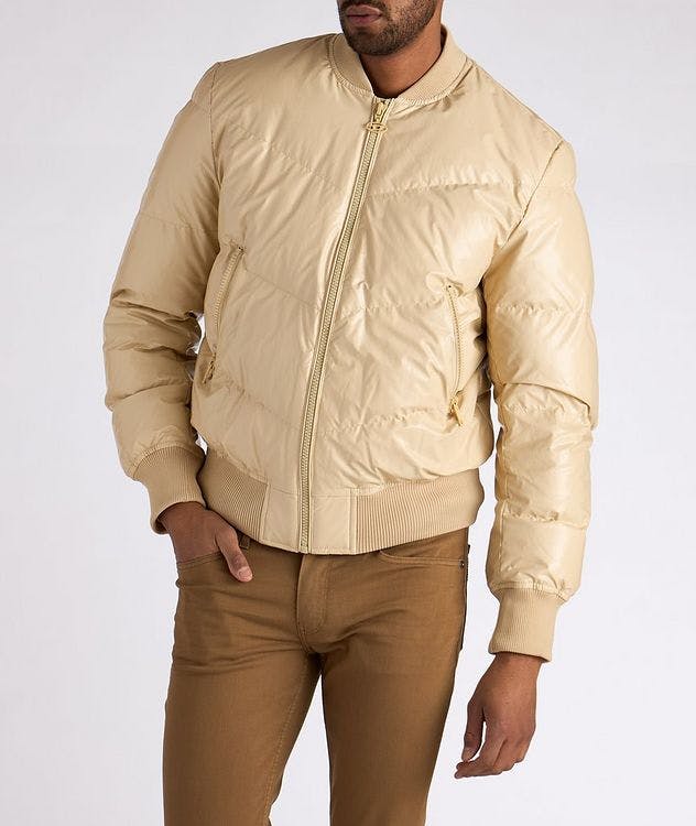 Quilted Down Bomber Jacket picture 2