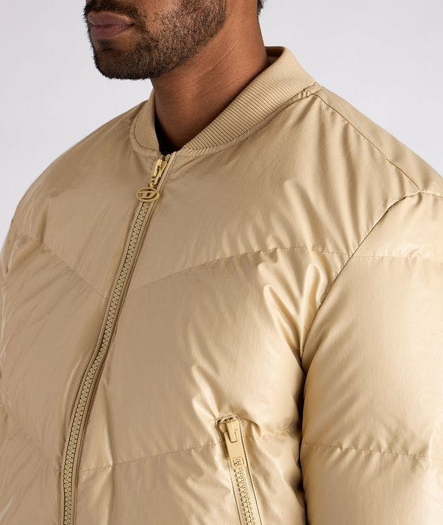 Quilted Down Bomber Jacket picture 4