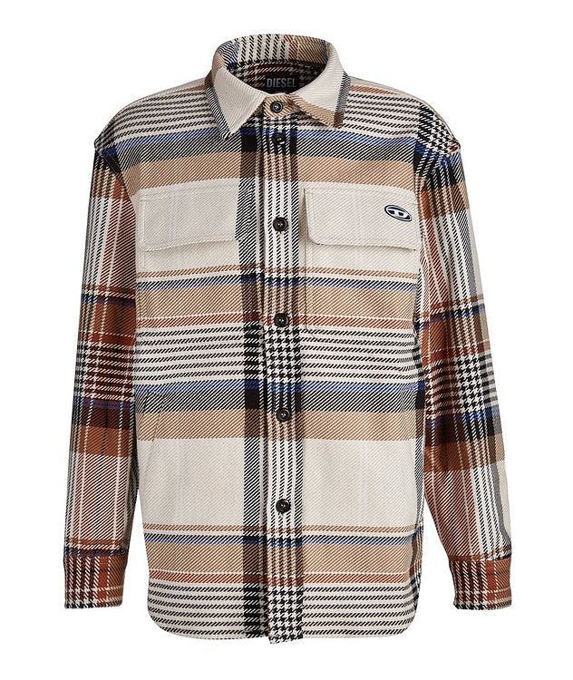 S-Conry Cotton-Wool Blend Check Overshirt picture 1