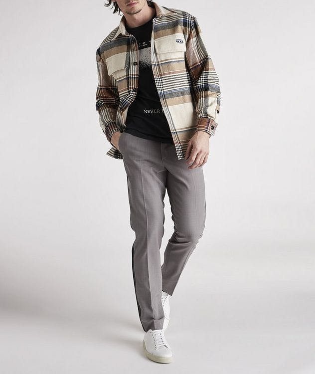 S-Conry Cotton-Wool Blend Check Overshirt picture 2