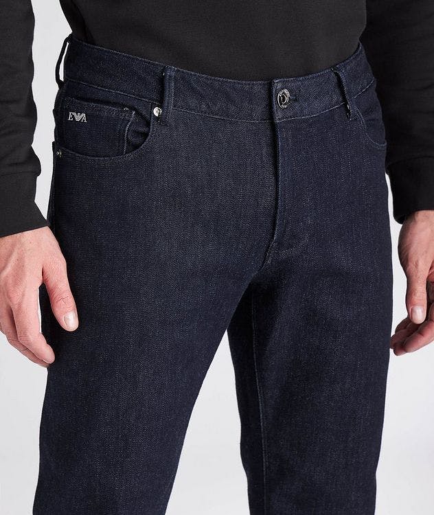 J06 Slim Fit Brushed Wool-Blend Jeans picture 5