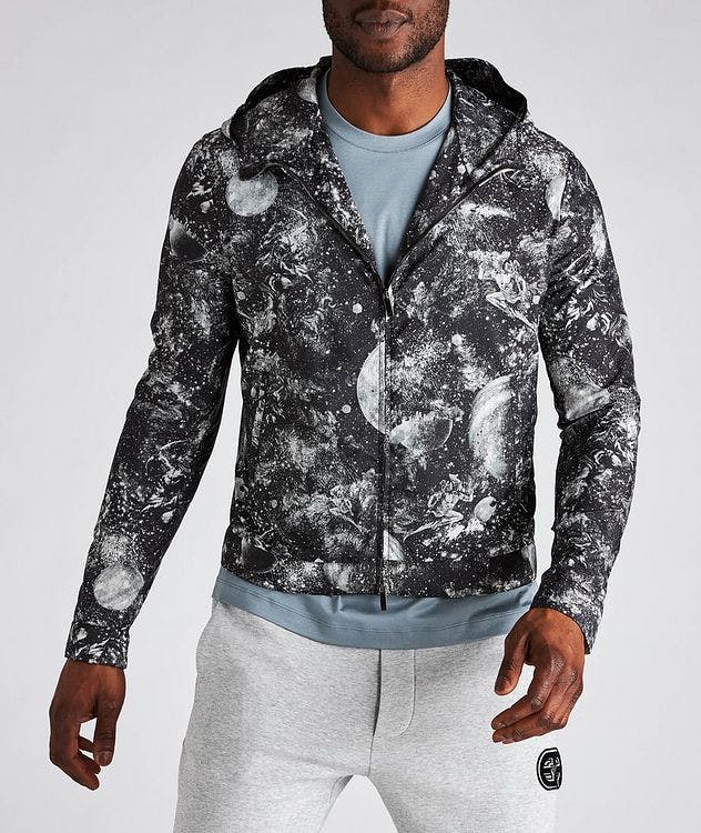 Surreal Print Hooded Blouson Jacket picture 2