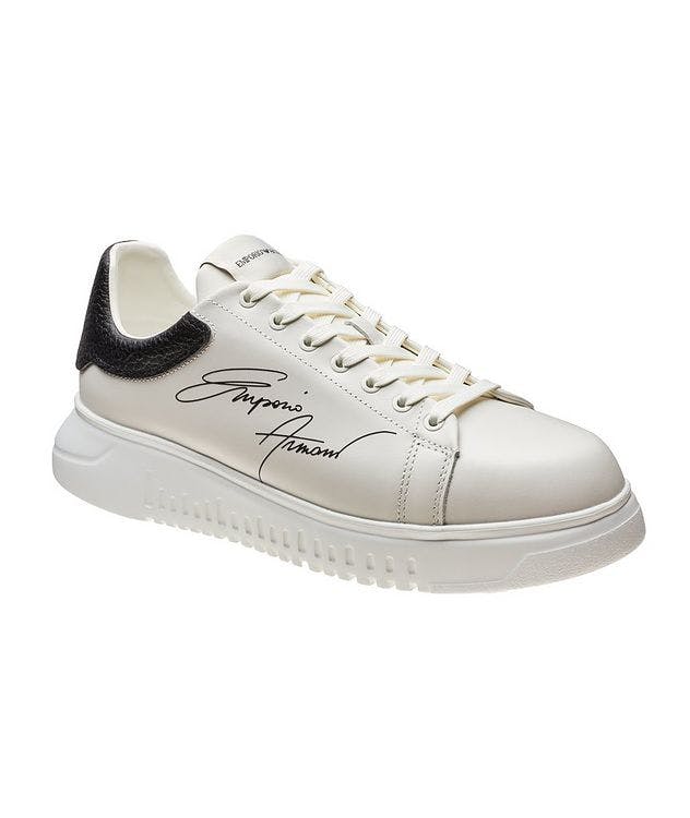 Signature Logo Leather Sneakers picture 1