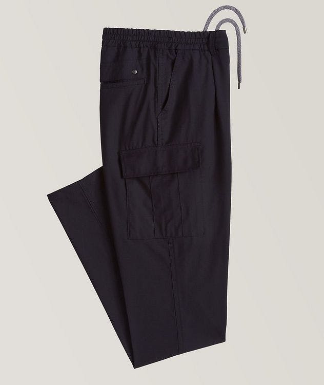 Impeccabile Contemporary Wool Cargo Pants picture 1