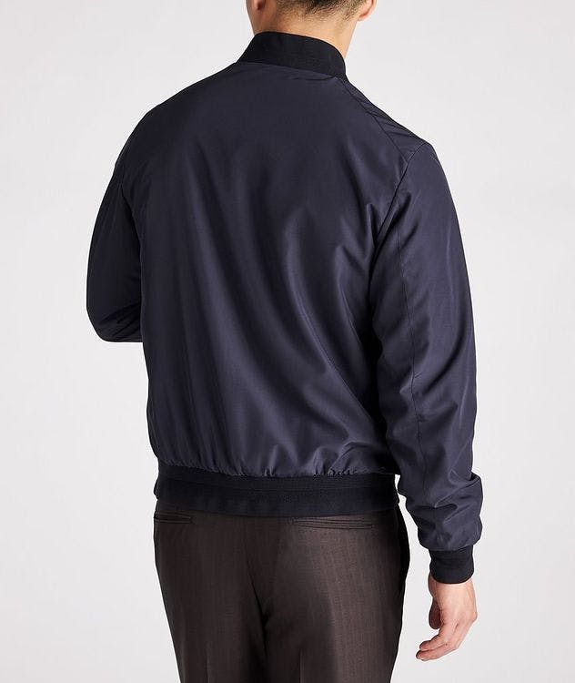 Navy And Tan Reversible Bomber picture 3