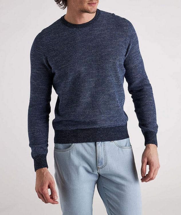 Cotton-Linen Blend Knit Sweater picture 3