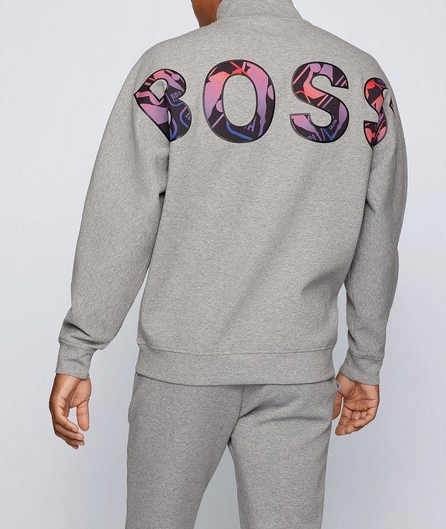 BOSS X NBA Half-Zip Cotton-Blend Sweater picture 3