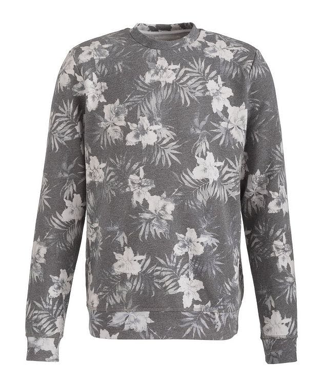 Twilight Floral Cotton-Blend Sweater picture 1