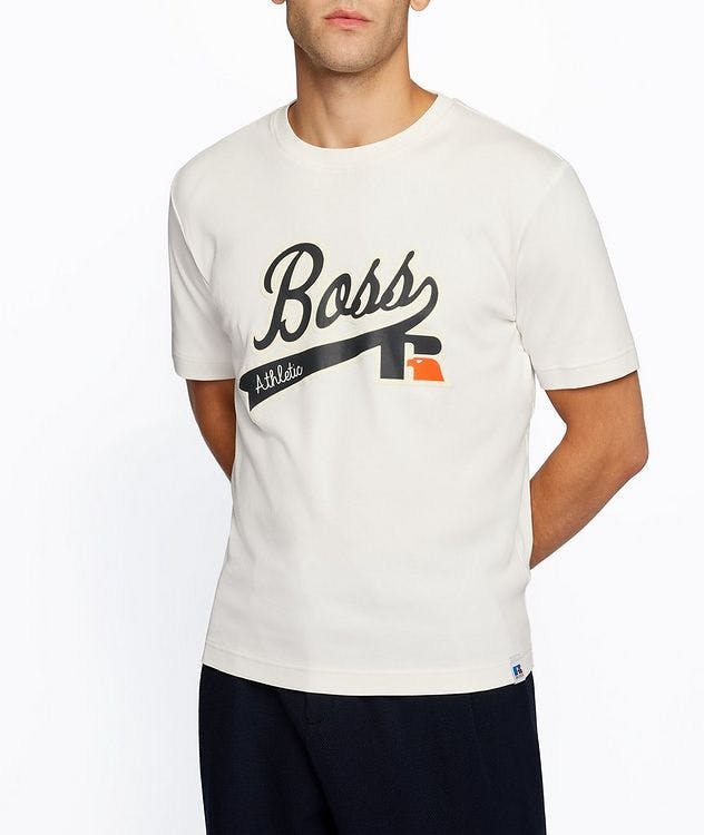BOSS x Russell Athletic Logo Cotton T-Shirt picture 2