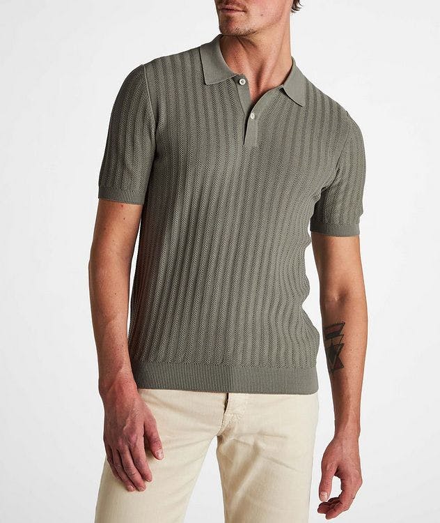Fresh Cotton Ribbed Knit Polo picture 2