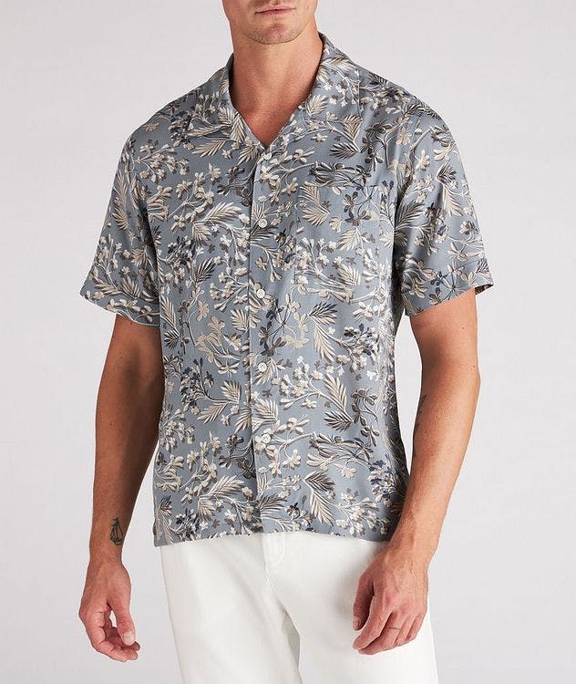 Floral Print Camp Collar Shirt picture 2