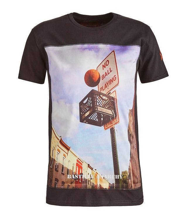 No Ball Playing Print Cotton T-Shirt picture 1