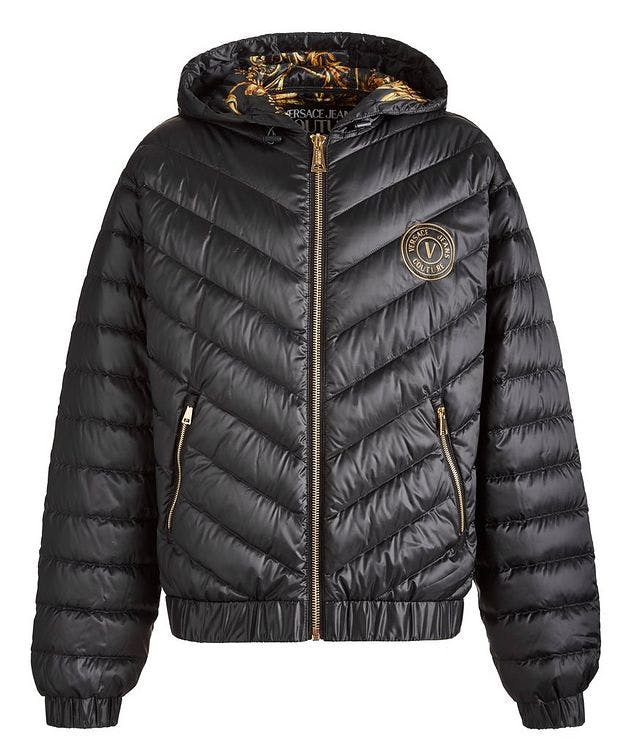 Reversible Baroque Hooded Down Jacket picture 1