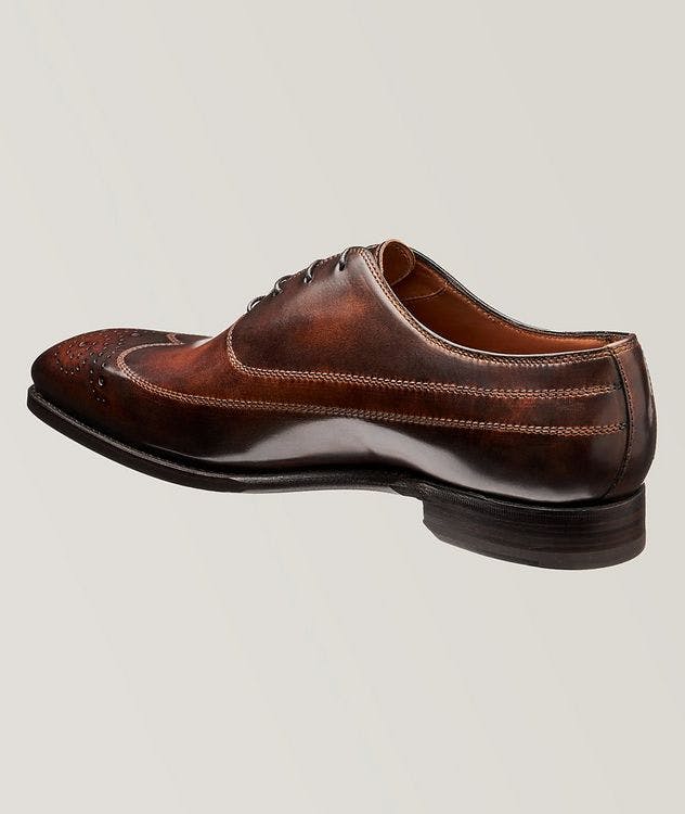 Embossed Leather Oxford Dress Shoes  picture 2