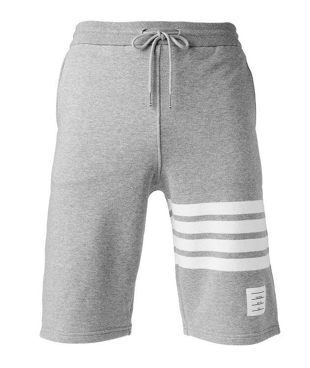 Four-Bar Stripe Cotton Sweat Shorts picture 1