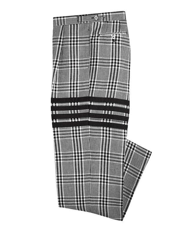 Pleated Linen Gingham POW Check Dress Pants picture 1