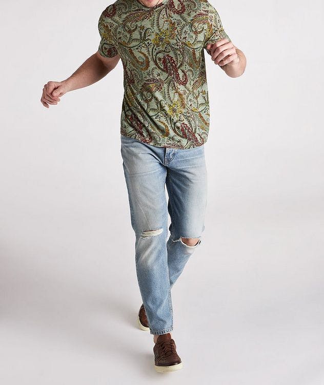 Paisley Printed Lyocell T-Shirt picture 2
