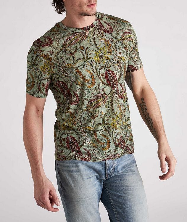 Paisley Printed Lyocell T-Shirt picture 3