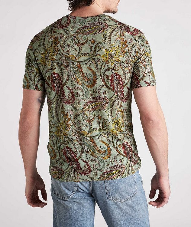 Paisley Printed Lyocell T-Shirt picture 4