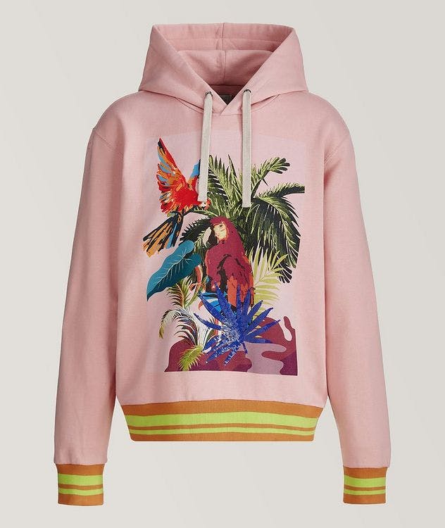 Cotton Tropical Print Hoodie picture 1
