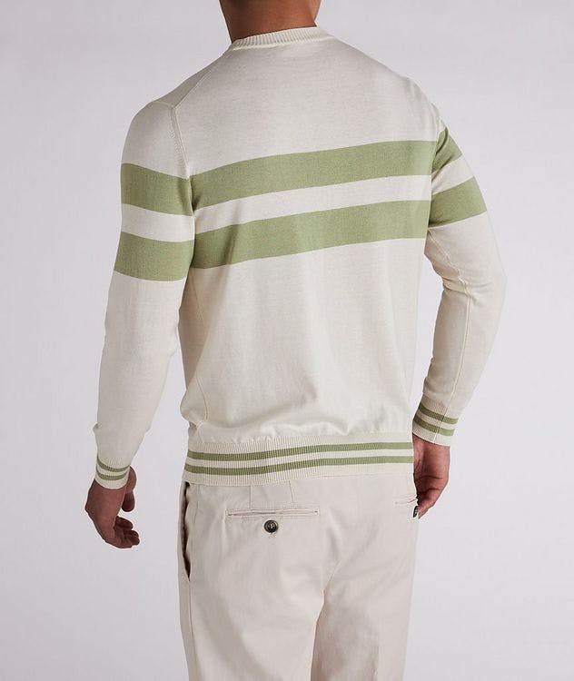 Silk-Blend Striped Crewneck Sweater picture 3