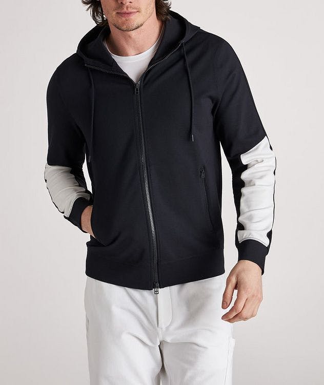 Viscose-Blend Technical Full-Zip Hoodie picture 3