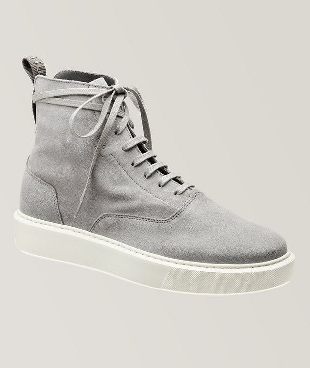 Suede Half-Boot High-Top Sneakers  picture 1