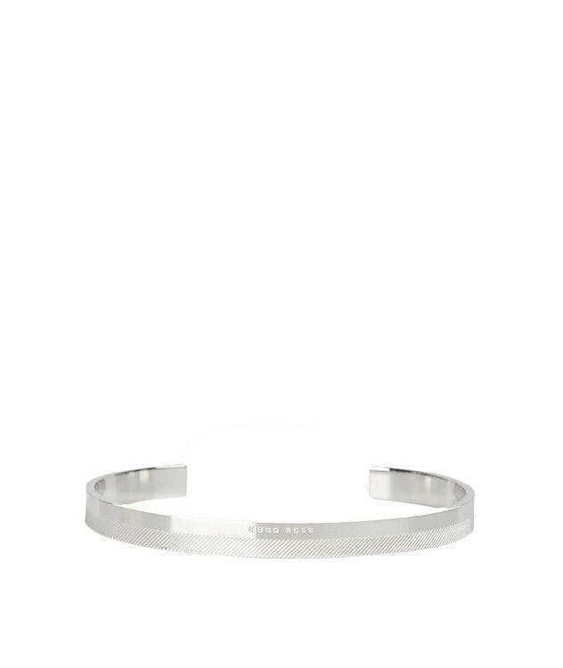 Stainless-Steel Etched Bangle Bracelet picture 1