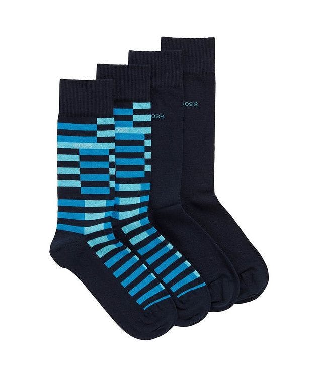 Two-Pack of Socks with Stripes and Logo picture 1