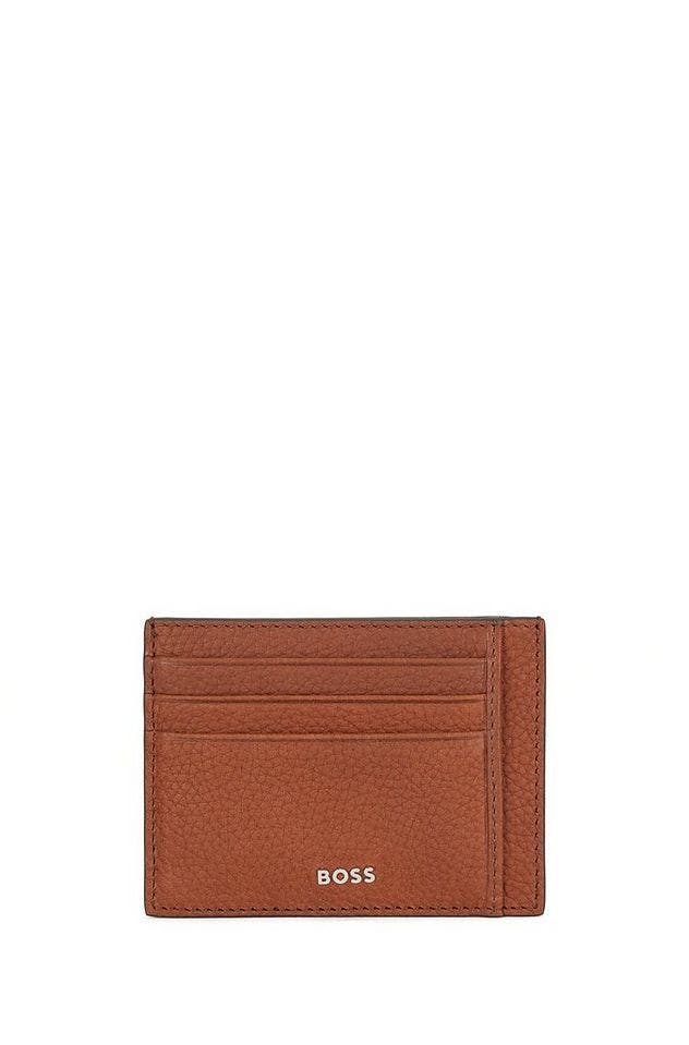 Grained Leather Logo Card Holder picture 1
