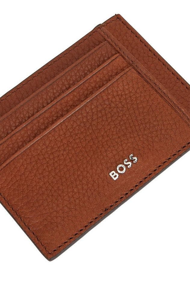 Grained Leather Logo Card Holder picture 2