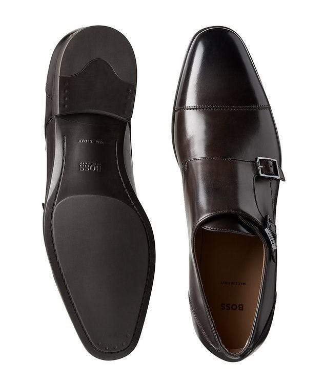 Leather Double-Monk Dress Shoes picture 3