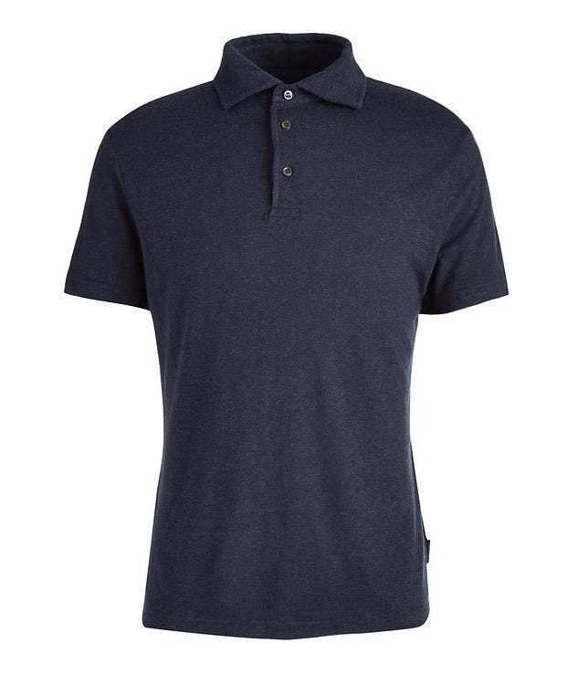 Linen Blend Short-Sleeve Polo  picture 1