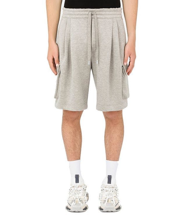 Oversized Cotton Jersey Cargo Shorts picture 2