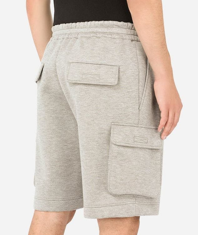 Oversized Cotton Jersey Cargo Shorts picture 5