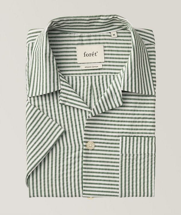 Seersucker Stripe Cotton Shirt picture 1