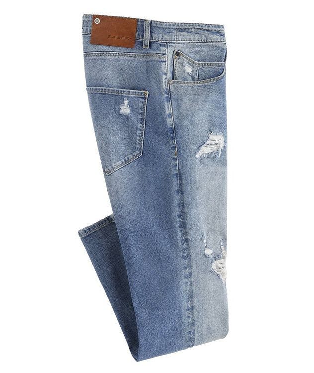 Rey Slim Fit Distressed Jeans picture 1