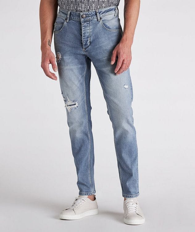 Rey Slim Fit Distressed Jeans picture 2