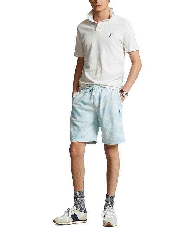 Drawstring Terry Cotton-Linen Shorts picture 4