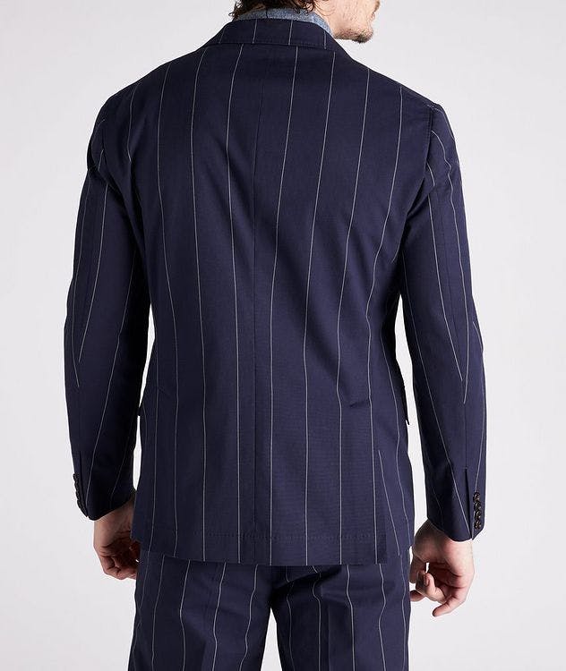 Contemporary Fit Pinstriped Stretch-Cotton Sports Jacket picture 3