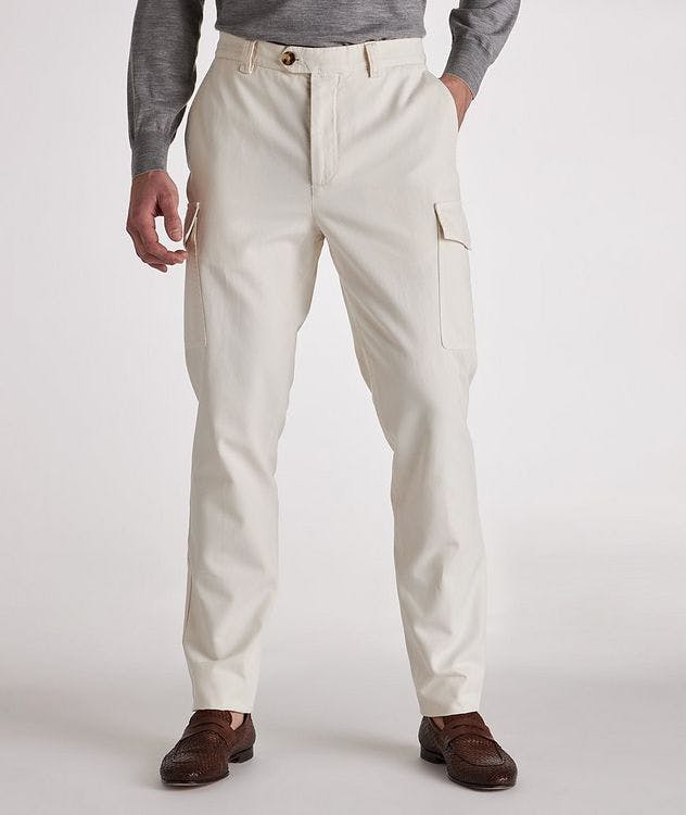 Pantalon en coton à poches cargo picture 2