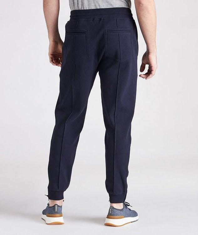 Drawstring Pleated Cotton Joggers picture 3