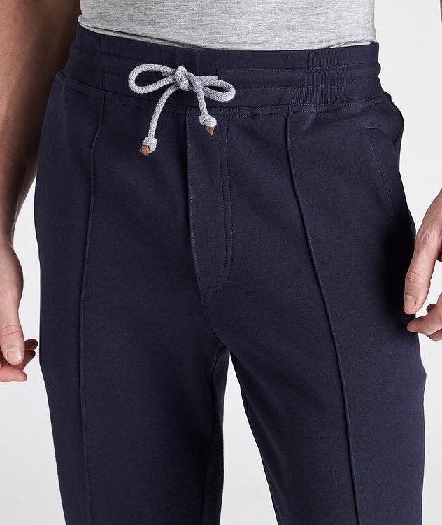 Drawstring Pleated Cotton Joggers picture 4