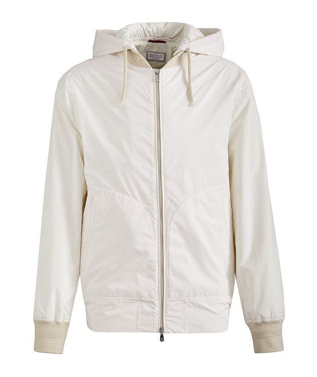 Water Repellent Hooded Cotton-Nylon Jacket picture 1