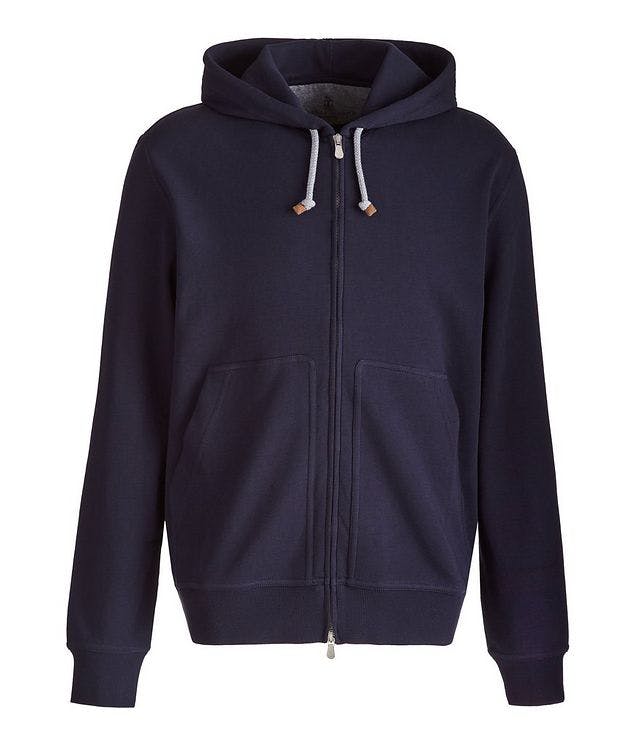 Zip-Up Cotton-Blend Hoodie picture 1