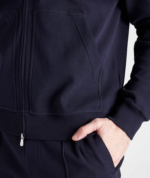 Zip-Up Cotton-Blend Hoodie picture 5