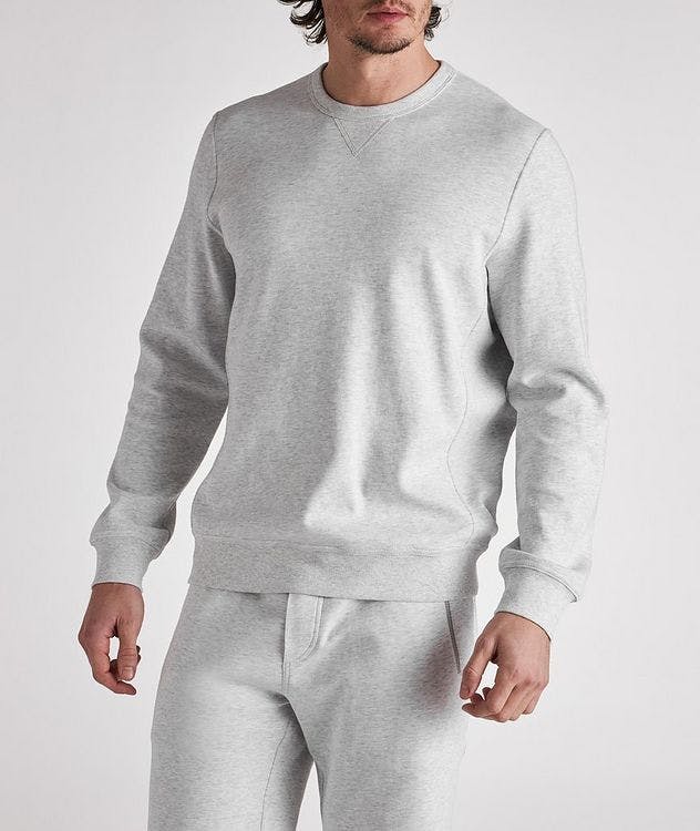 Cotton-Blend Crew Neck Sweater picture 2