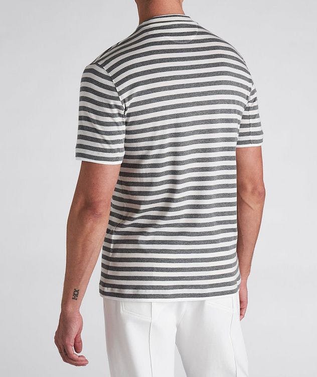 Striped Cotton, Cashmere & Silk T-Shirt picture 3