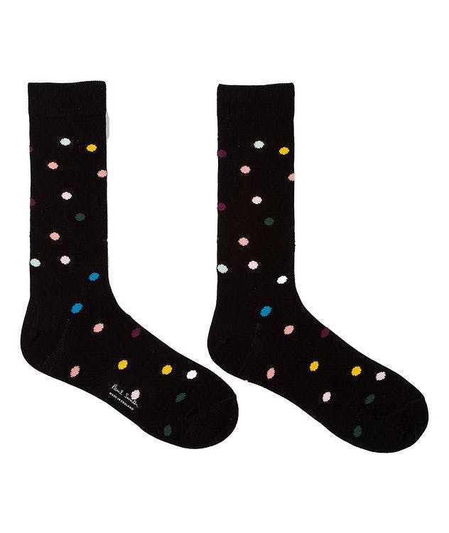 Polka-Dot Cotton-Blend Socks picture 2